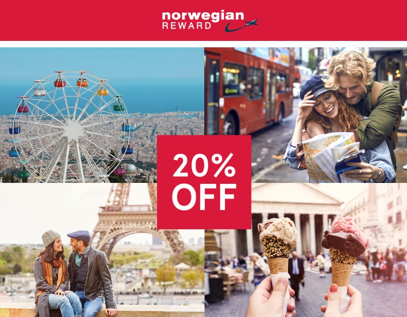 Norwegian 20% off