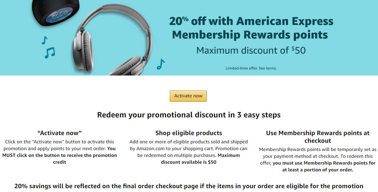 Amazon American Express Membership Rewards 03.24.20