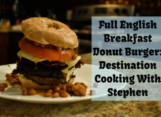 Full English Breakfast Donut Burger