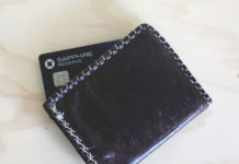 a wallet and a credit card