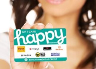 Happy gift cards Amex Offer