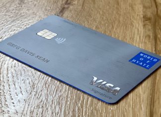 a credit card on a table