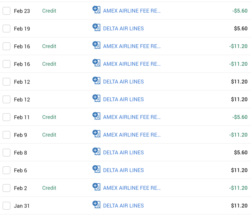 Amex Platinum Credits: How I spent my Airline Fee credits