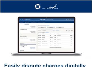 Chase Business Dispute Transactions Online