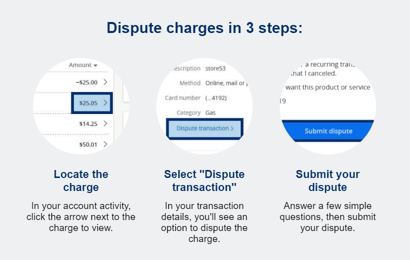 chase dispute charge policy