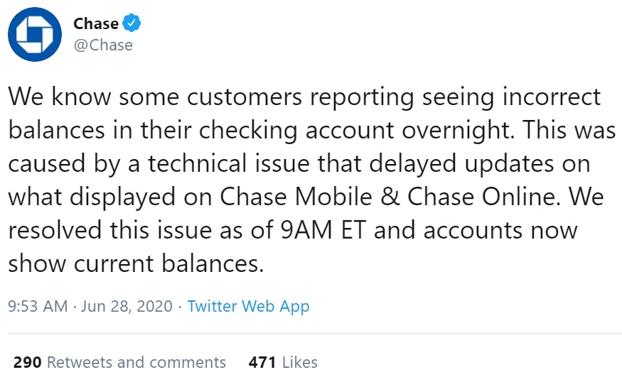 Chase error