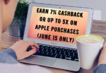 Earn 7% Cashback Or Up To 5x On Apple Purchases (June 15 Only)