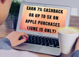 Earn 7% Cashback Or Up To 5x On Apple Purchases (June 15 Only)