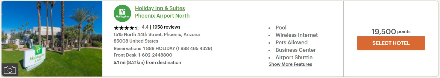 Holiday Inn Phoenix Airport North search results