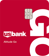 a red card with white text and a chip