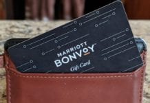 a black card in a wallet