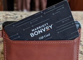 a black card in a wallet