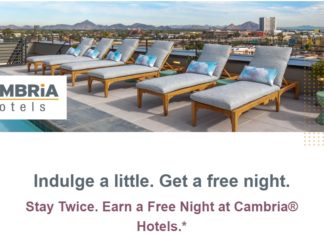 Choice Privileges Cambria Hotels Summer Promo