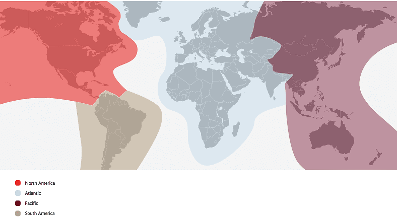 a map of the world