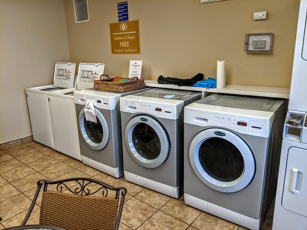Free guest laundry at Candlewood Suites