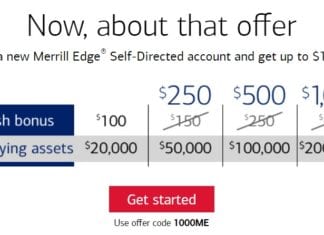Merrill Edge Promo Code 1000ME