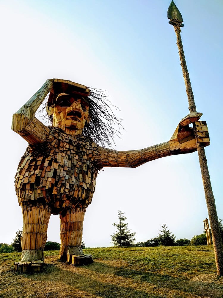 One of Thomas Dambo's trolls at The Morton Arboretum in Lisle, IL