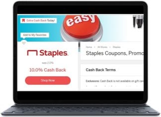 a laptop with a screen showing a website