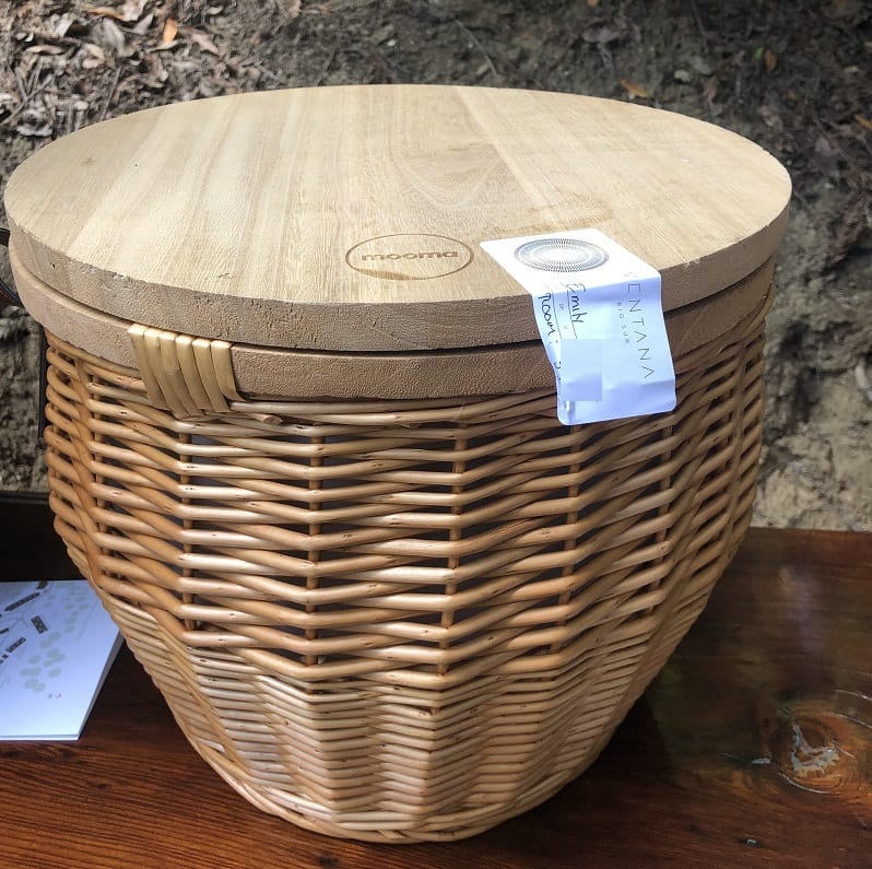 a basket with a lid