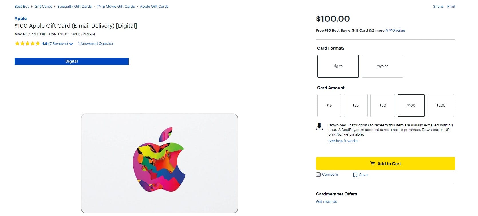 Apple Gift Card Deal Dec. 2021: Buy $100 Card, Get $10  Credit •  iPhone in Canada Blog