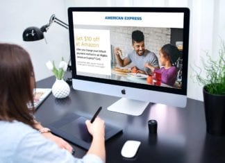 a woman using a computer