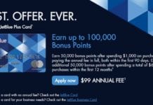 JetBlue 100,000 Bonus Points
