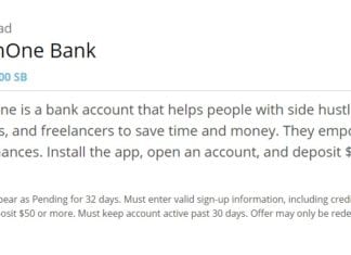 a screenshot of a bank account