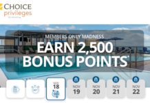 Choice Privileges 2,500 Bonus Points