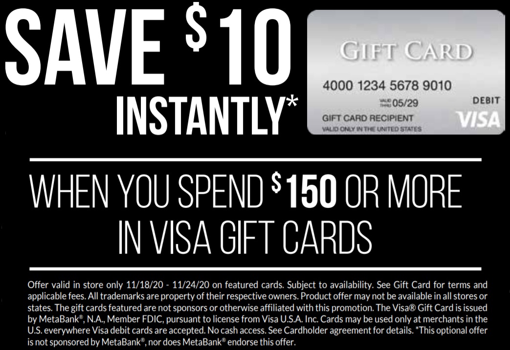 (EXPIRED) Hy-Vee: Get $10 Instant Discount For Every $150 Spent On Visa
