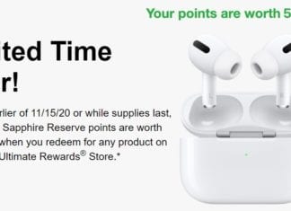 Ultimate Rewards 50% Bonus Apple