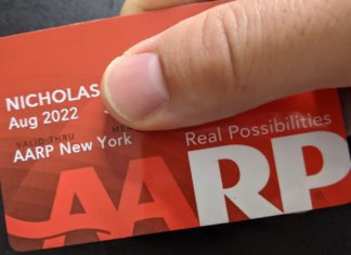 a person holding a card