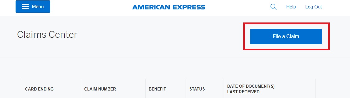 Amex purchase protection file a claim
