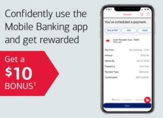 a cellphone with a screen and a red sign