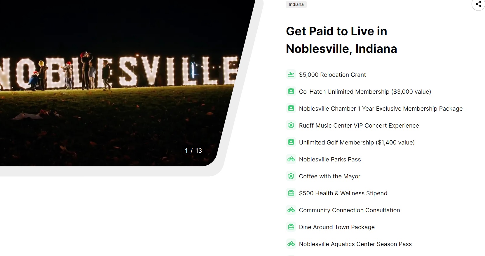 Noblesville Indiana Remote Worker Incentives