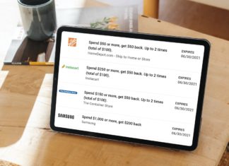 a tablet with a screen showing a price list