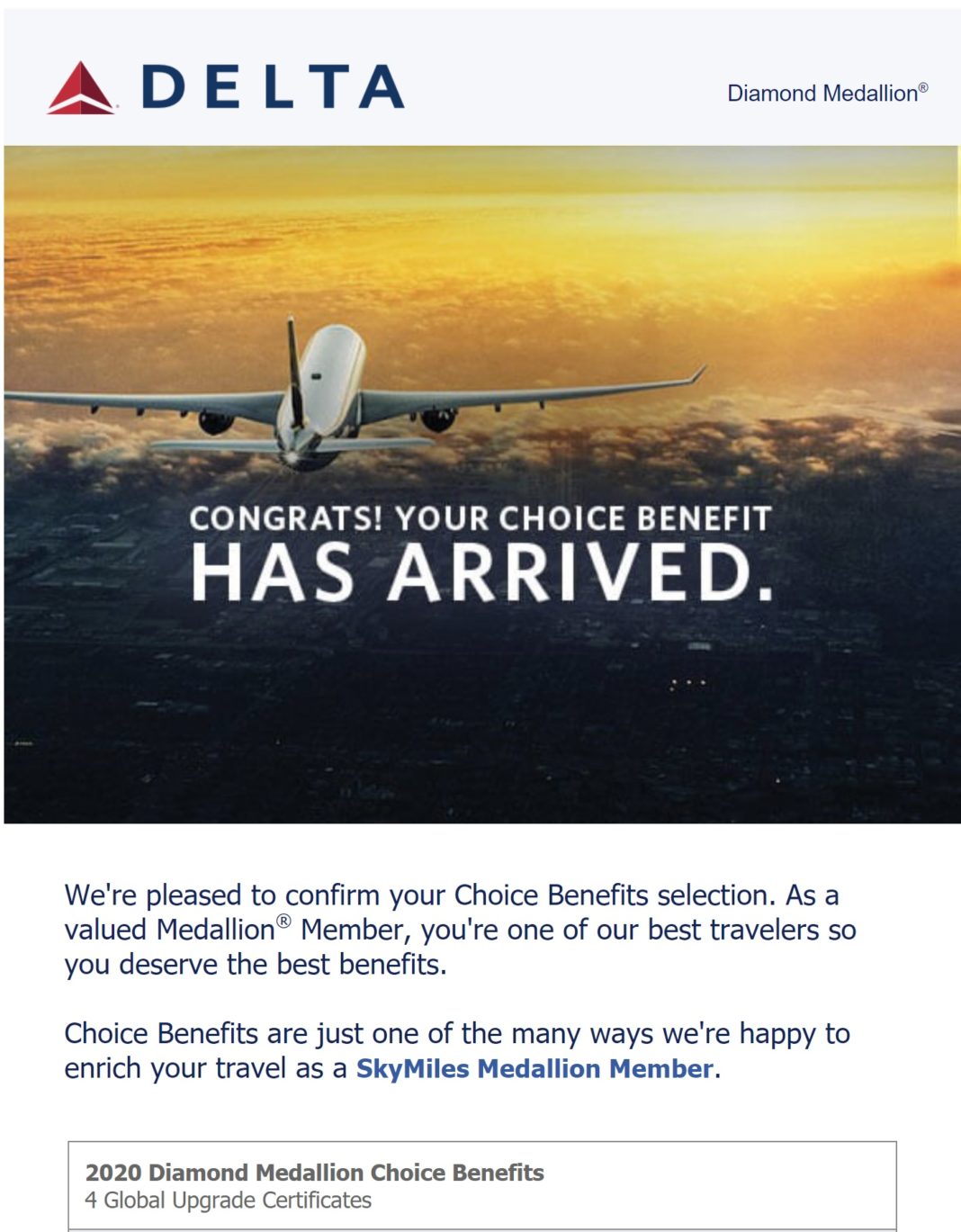 Last Day To Pick Delta Choice Benefits Jan 31 