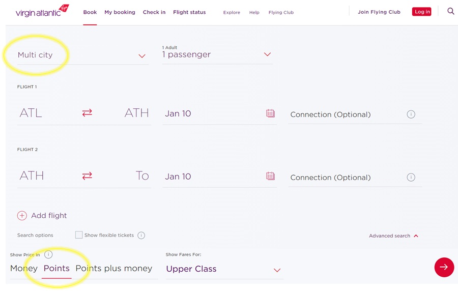 a screenshot of a flight ticket