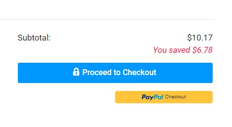 a screenshot of a checkout