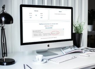 a computer on a desk