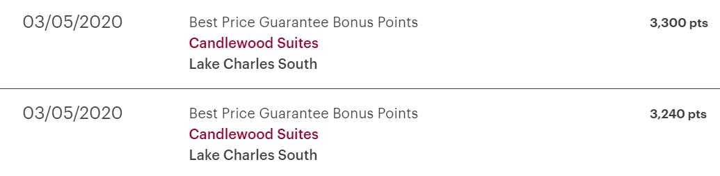 IHG Best Rate Guarantee bonus points