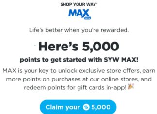 Shop Your Way Max app bonus