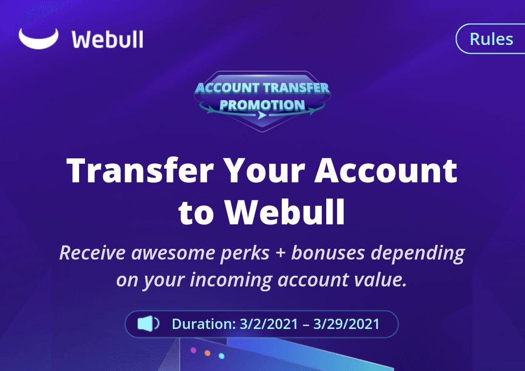 Webull transfer promotion