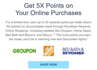 Wyndham Rewards promo bonus 5x
