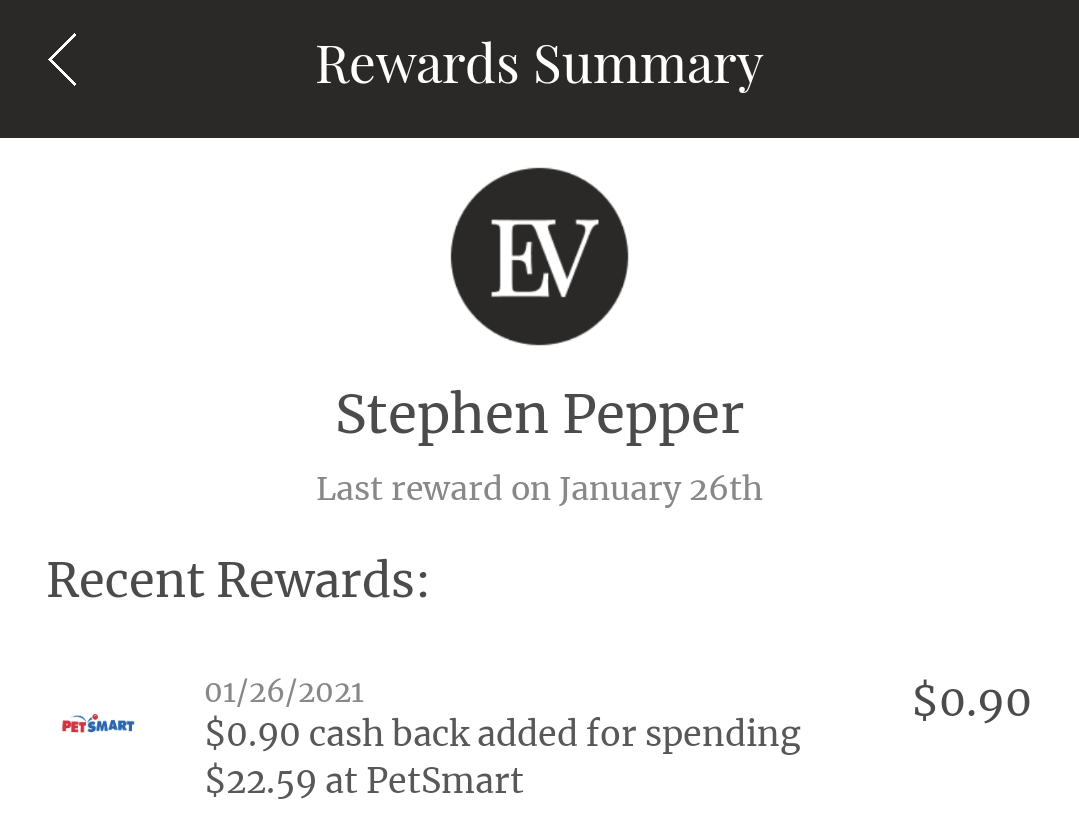 Ellevest Dosh Rewards Cashback PetSmart