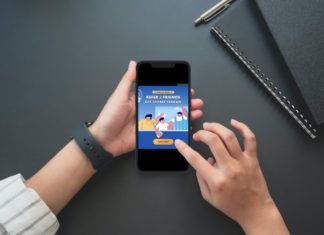 a person holding a phone