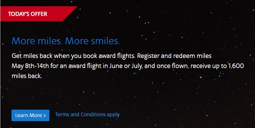 American Airlines 400 miles rebate promotion
