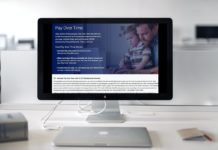 a computer screen with a picture of a man and a child