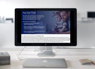 a computer screen with a picture of a man and a child
