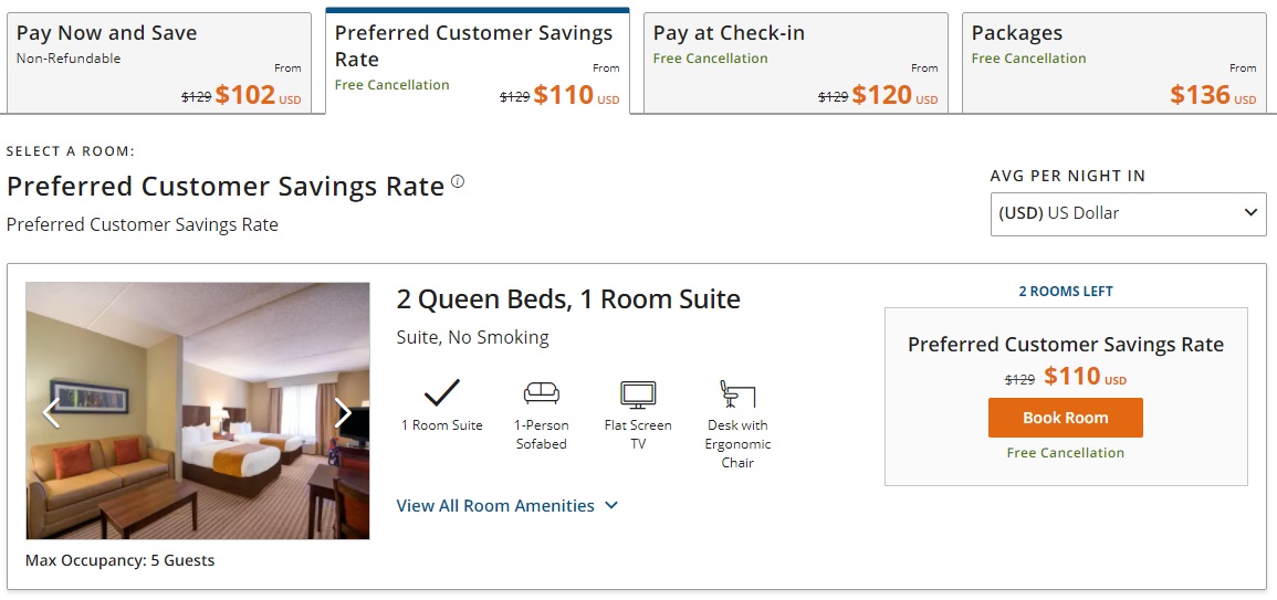 Comfort Suites Near Universal Orlando Resort BenefitHub Rate