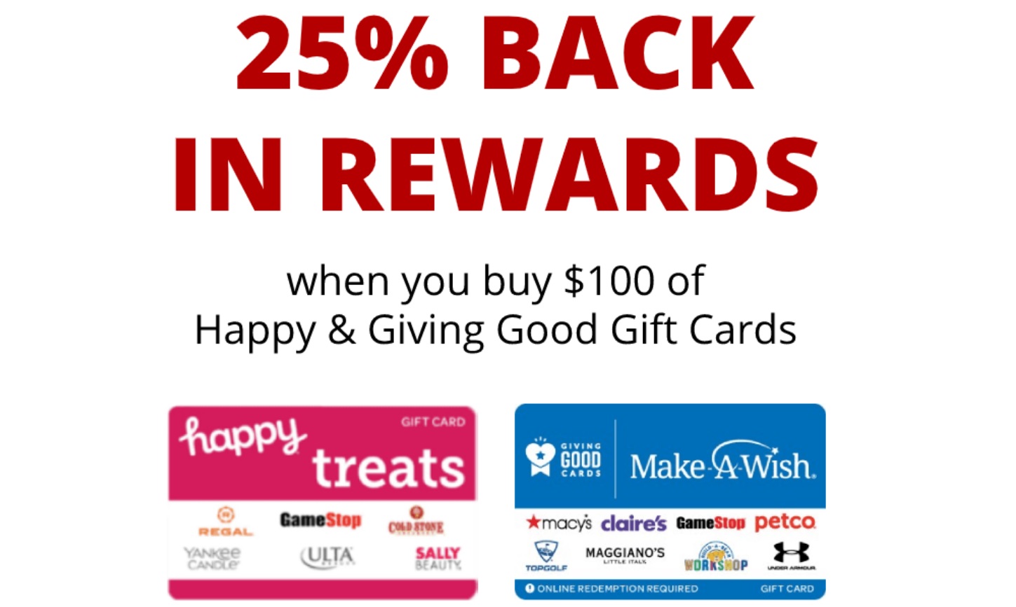 Office Depot/OfficeMax: Earn 25% Rewards When Buying $100 Happy, Giving Good &am..